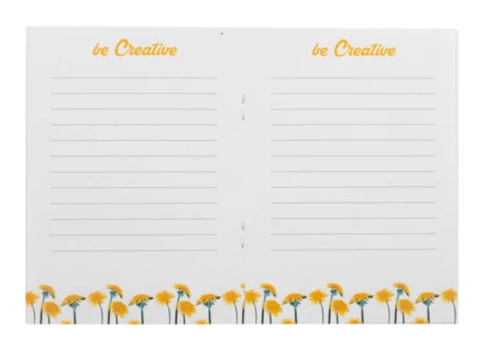 CreaNote Plus A6 Seed niestandardowy notatnik z papieru nasiennego - biały (NAD-AP716881)