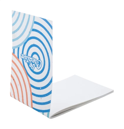 CreaNote Mini Seed niestandardowy notatnik z papieru nasiennego - biały (NAD-AP716890)