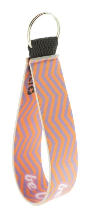 Strappy personalizowany brelok RPET - biały (NAD-AP716901)