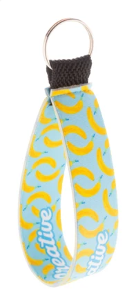 Strappy personalizowany brelok RPET - biały (NAD-AP716901)