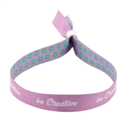 SuboWrist Alloy niestandardowa bransoletka festiwalowa RPET - biały (NAD-AP716902)