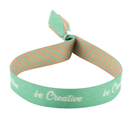 SuboWrist Alloy niestandardowa bransoletka festiwalowa RPET - biały (NAD-AP716902)