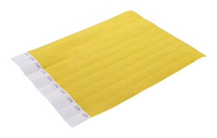 Wristvek opaski na rękę tyvek (10 szt.) - żółty (NAD-AP717018-02)