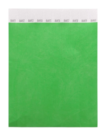 Wristvek opaski na rękę tyvek (10 szt.) - zielony (NAD-AP717018-07)