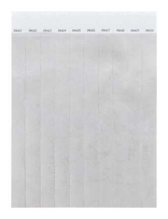 Wristvek opaski na rękę tyvek (10 szt.) - srebrny (NAD-AP717018-21)