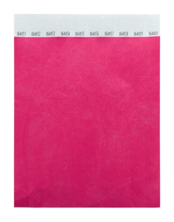 Wristvek opaski na rękę tyvek (10 szt.) - fuksji (NAD-AP717018-25)