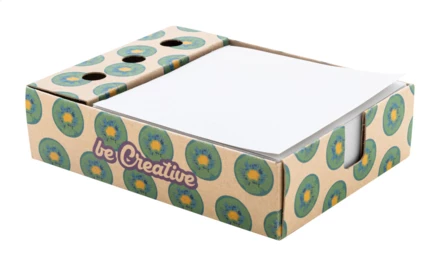 Nolty Eco uchwyt na długopis z notatnikiem / karteczki - naturalny (NAD-AP716857)