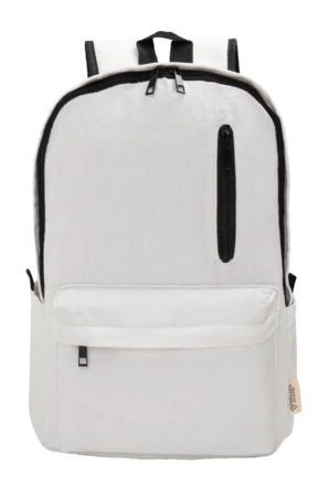 Recabak plecak z recyklingowanego płótna - biały (NAD-AP800128-01)