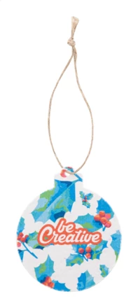 CreaJul Seed niestandardowa ozdoba choinkowa z papieru siewnego, okrągła - naturalny (NAD-AP716922-A)