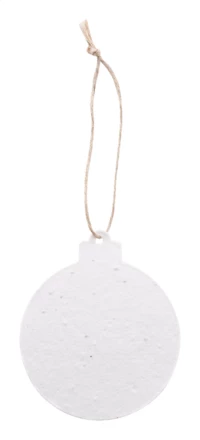 CreaJul Seed niestandardowa ozdoba choinkowa z papieru siewnego, okrągła - naturalny (NAD-AP716922-A)