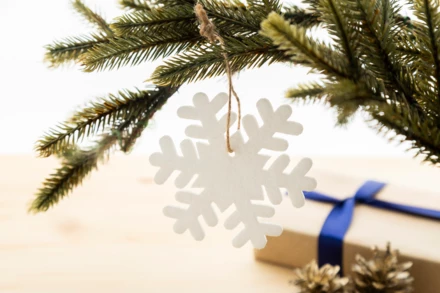 Joulox Ozdoba choinkowa RPET, płatek śniegu - biały (NAD-AP800201-A)