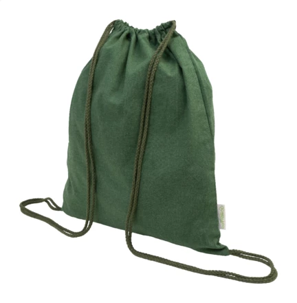 Dropex worek ze sznurkami z bawełny z recyklingu - zielony (NAD-AP800186-07)