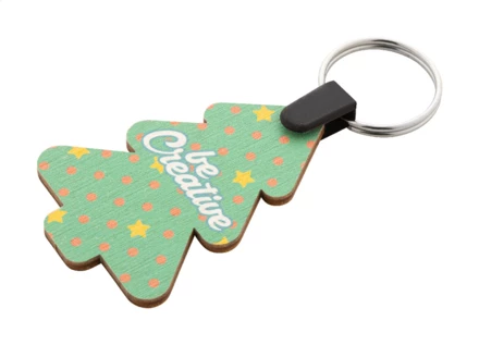 Fjerny Creative niestandardowy brelok świąteczny, choinka - naturalny (NAD-AP716838-A)