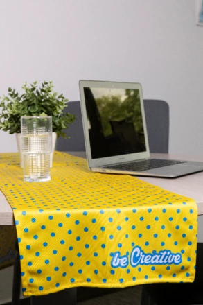 PrinTable L personalizowany bieżnik RPET - biały (NAD-AP716980)