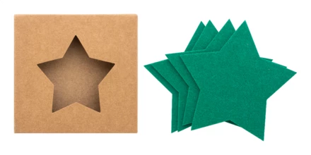 Vagnes Zestaw podkładek świątecznych RPET - zielony (NAD-AP800115-07)