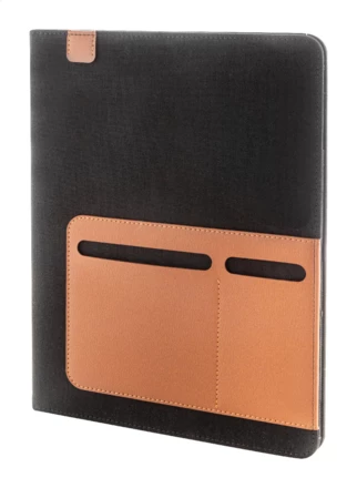 Capudo A4 teczka na dokumenty z płótna pochodzącego z recyklingu - czarny (NAD-AP800179-10)