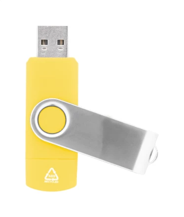 TwistDrive Plus Pendrive USB OTG RABS - żółty (NAD-AP864123-02_16GB)