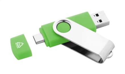 TwistDrive Plus Pendrive USB OTG RABS - zielony (NAD-AP864123-07_16GB)