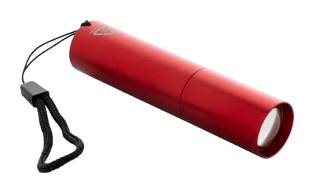 Chargelight Tone latarka akumulatorowa z recyklingowanego aluminium - czerwony (NAD-AP864122-05)