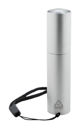 Chargelight Tone latarka akumulatorowa z recyklingowanego aluminium - srebrny (NAD-AP864122-21)