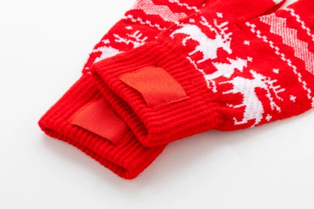 Skandihand Świąteczne rękawiczki do ekranów dotykowych - czerwony (NAD-AP800227-05)
