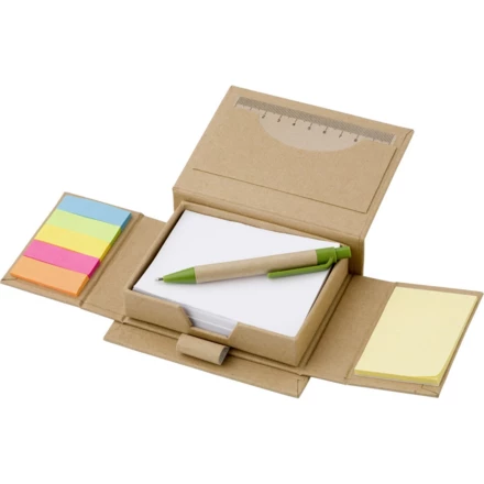 Zestaw do notatek, notatnik, karteczki samoprzylepne, długopis, linijka (NAX-V2695-00)