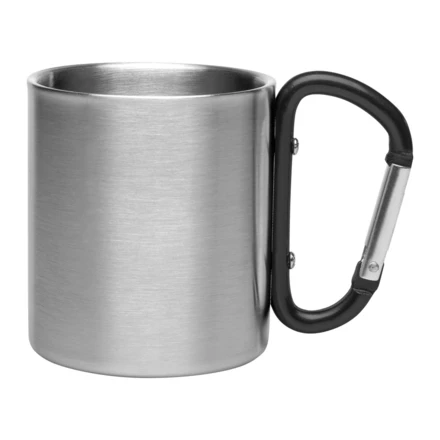 Metal mug 210 ml with carabiner clip | Easton (NAX-V8437-03)