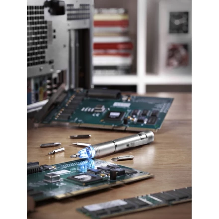 Śrubokręt, 6 końcówek, lampka LED (NAX-V5764-19)