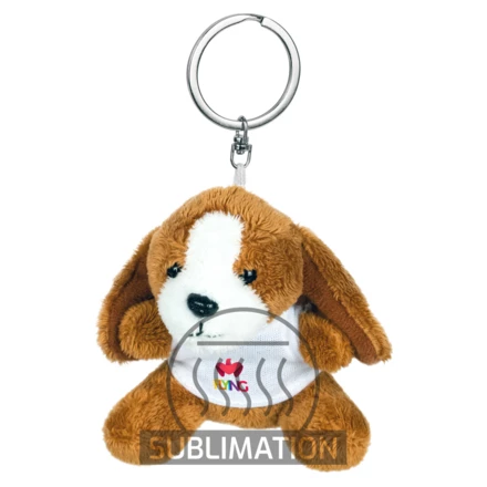 Plüschtier Hund, Schlüsselanhänger | Braidy (NAX-HE736-18)