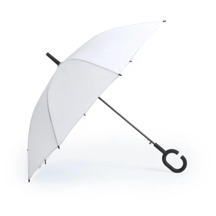 Windproof automatic umbrella, C shaped handle (NAX-V0492-02)