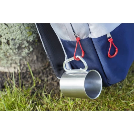 Metallbecher 185 ml mit Karabinerhaken (NAX-V0646-03)