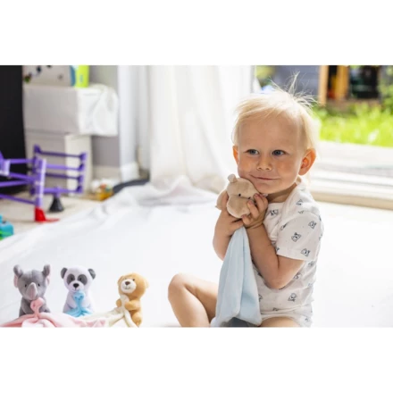 Pluszowy mini kocyk hipopotam | Ronnie (NAX-HE767-20)