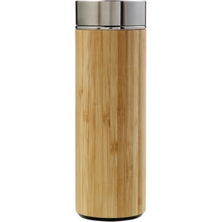 Bamboo thermos 420 ml with sieve stopping dregs (NAX-V0772-18)
