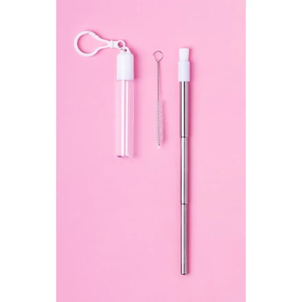 Wysuwana słomka wielokrotnego użytku z czyścikiem (NAX-V8809-02)