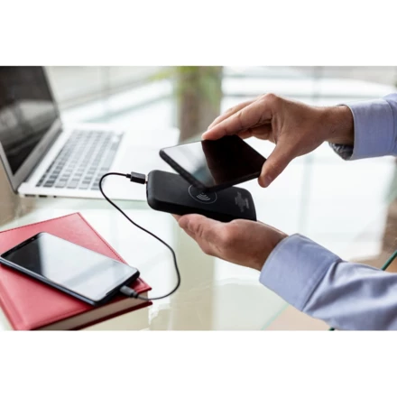 Bezprzewodowy power bank 8000 mAh Mauro Conti, ładowarka bezprzewodowa 5W | Eric (NAX-V0134-03)