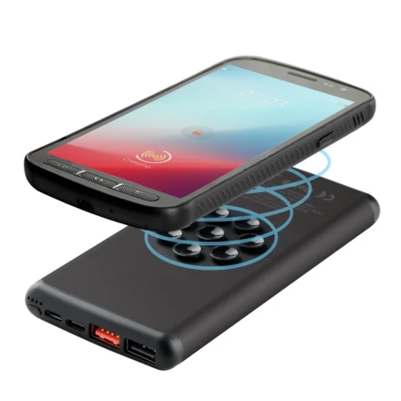 Wireless power bank 10000 mAh Mauro Conti with suction cups, wireless charger 10W | Stef (NAX-V4833-03)