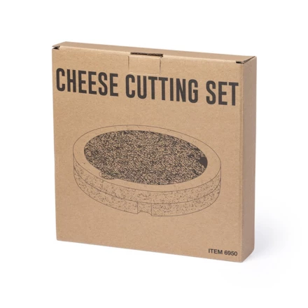 Bamboo cheese set, 4 pcs, slate cutting board (NAX-V8895-00)