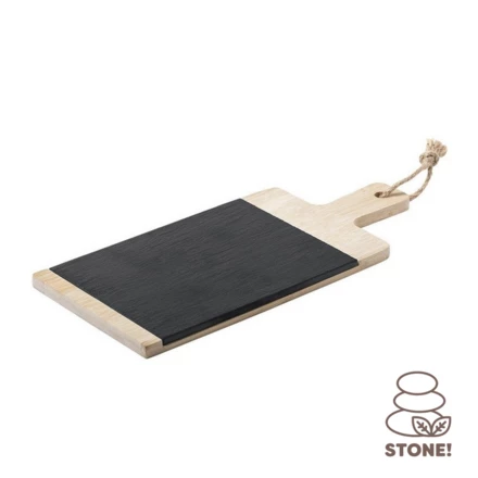 Cutting board made of slate and bamboo (NAX-V8896-00)