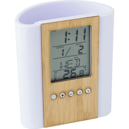 Pojemnik na przybory do pisania, zegar wielofunkcyjny (NAX-V0246-17)