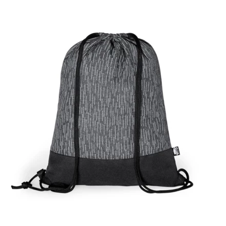 Water repellent RPET drawstring bag, reflective material (NAX-V8284-19)