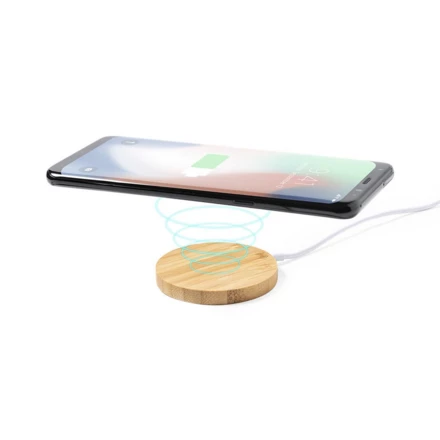 Wireless Ladegerät aus Bambus 10W, Telefonständer (NAX-V8325-02)