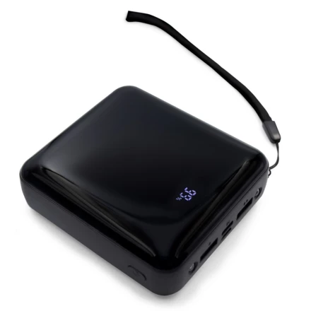 Power bank 10000 mAh, 3 kable do ładowania w komplecie | Tim (NAX-V0903-03)