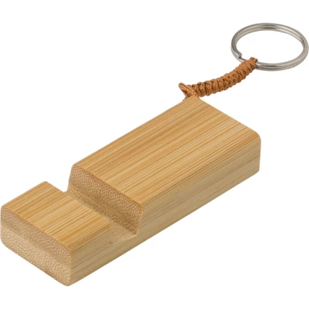 Bamboo keyring, phone stand (NAX-V0282-16)