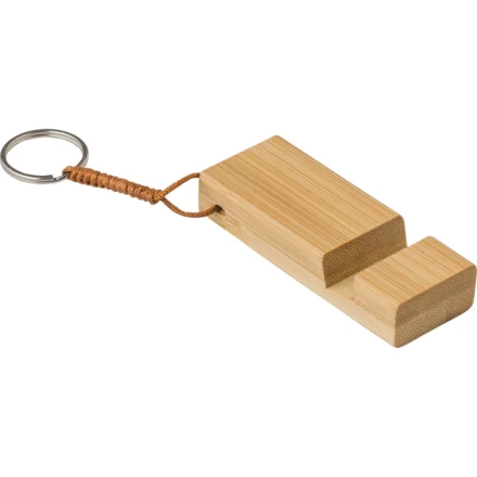 Bamboo keyring, phone stand (NAX-V0282-16)