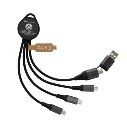 Terra RCS recycled aluminium 6-in-1 charging cable (NAX-P302.672)