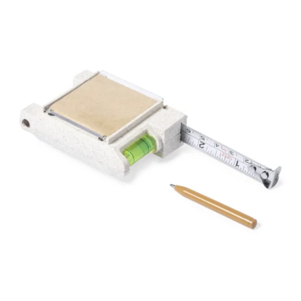 Miara 3m ze słomy pszenicznej, poziomica, notatnik, długopis (NAX-V1031-00)