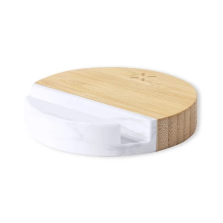 Bamboo wireless charger 15W, phone stand (NAX-V1135-00)