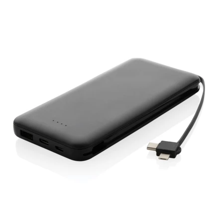 Power bank 10000 mAh Lockhart, zintegrowane kable (NAX-P322.431)