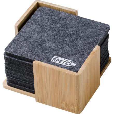 Zestaw filcowych podkładek RPET, 10 szt. (NAX-V1579-19)