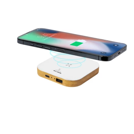 Wireless charger 15W made from recycled milk cartons (NAX-V2005-02)